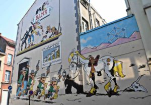 Fresques murales du parcours BD de Bruxelles